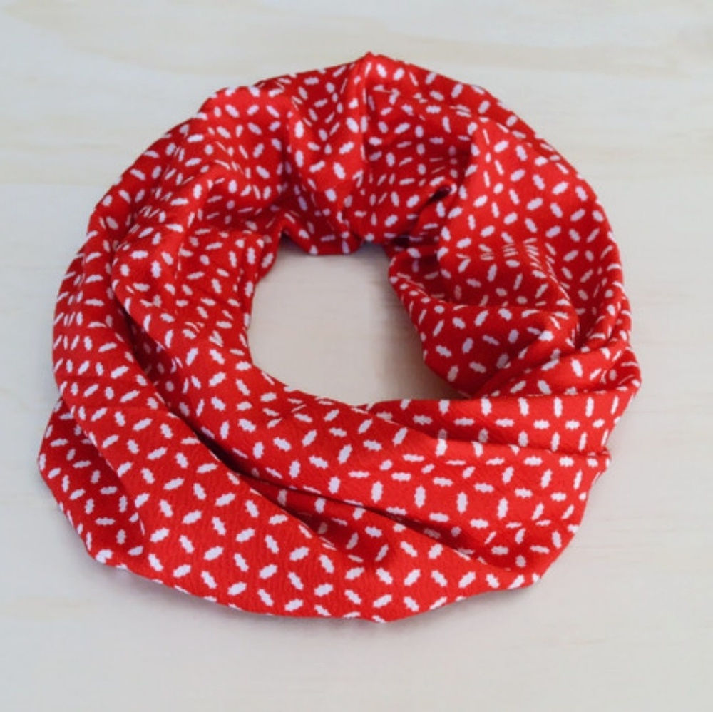 Single Loop Red Scarf